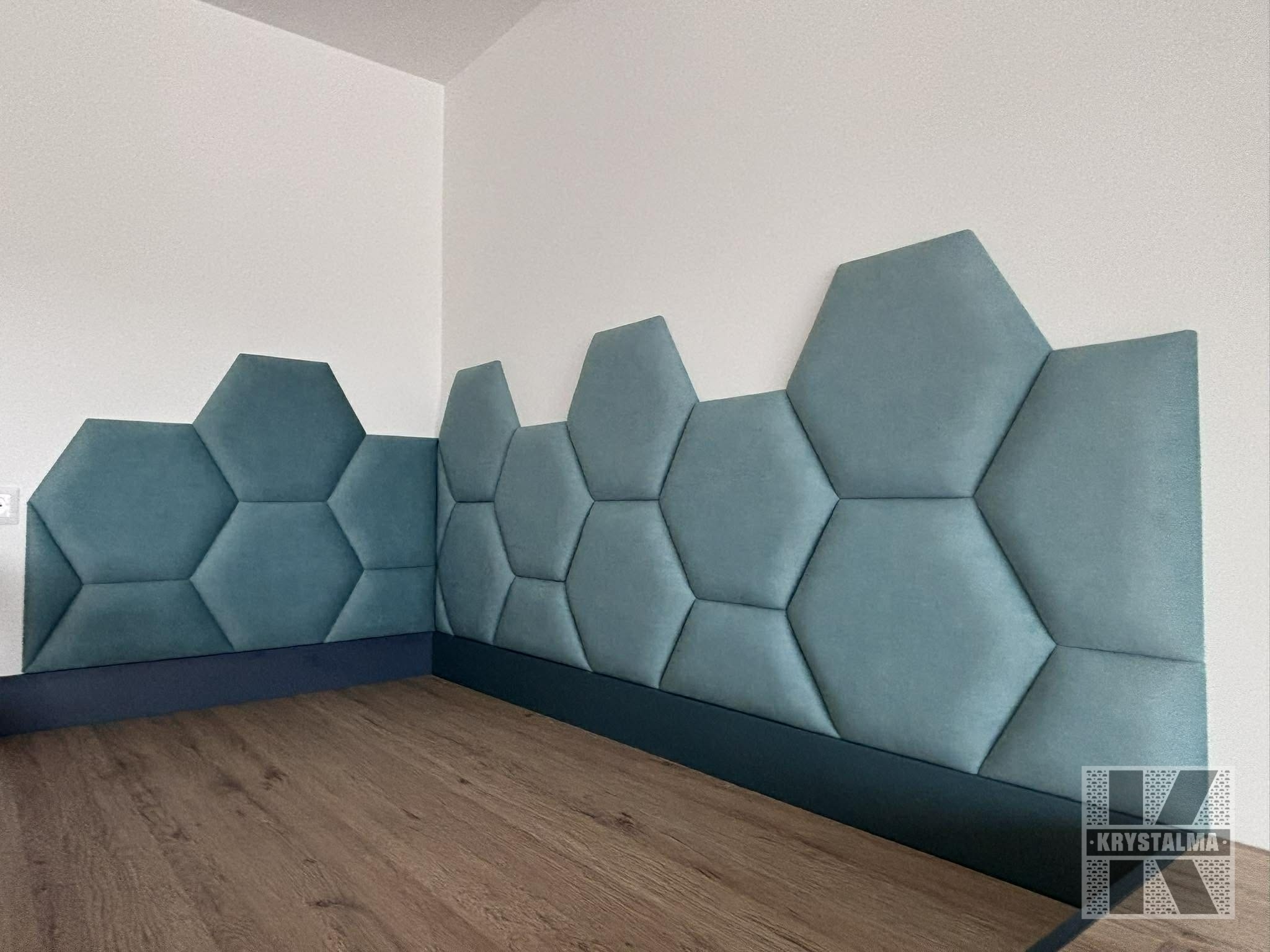 Čalúnené panely šesťuholník