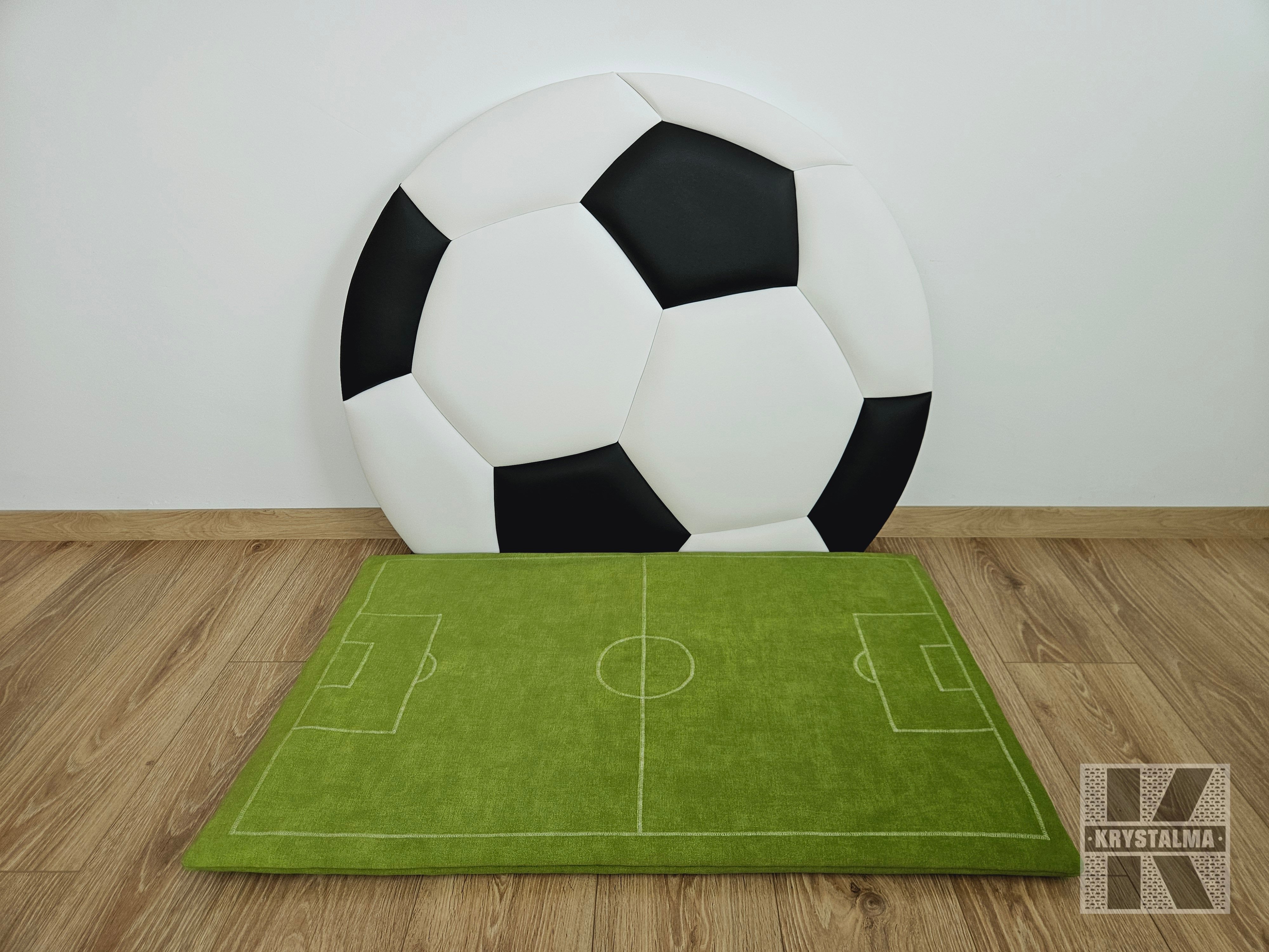 Čalúnená zástena futbalová lopta a detská podložka na hranie futbalové ihrisko